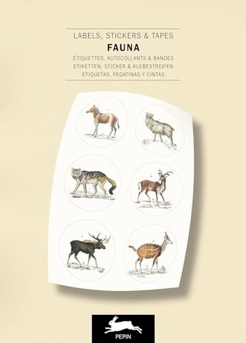Fauna label and sticker book - and,