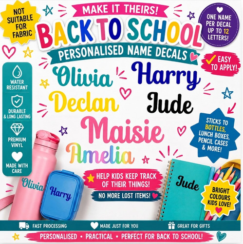Personalised vinyl name - personalised,