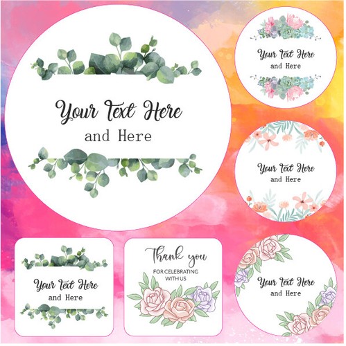 Personalised stickers modern - stickers,