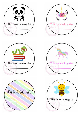 This book belongs stickers - book,