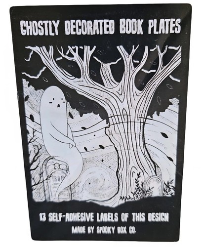 Spooky book labels - spooky,