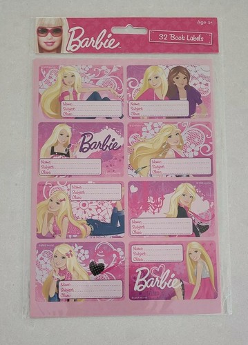 Barbie book label - , 32
