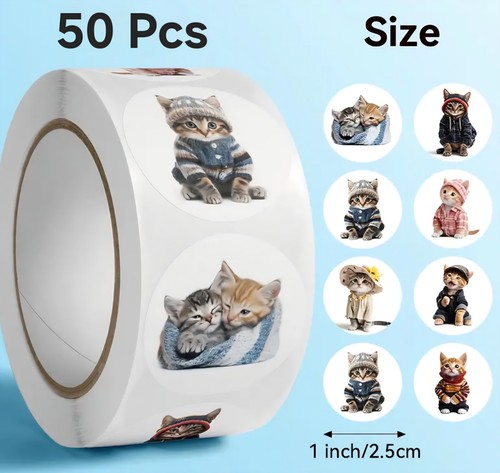 50x cute kitten - cute, stickers