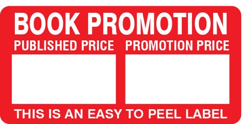 Book promotion labels - book,