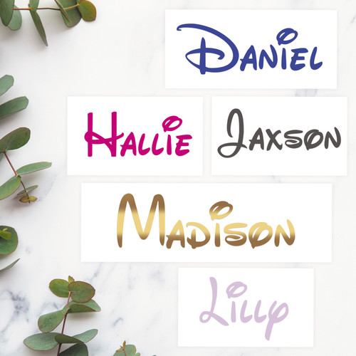 Personalised name label vinyl - name,