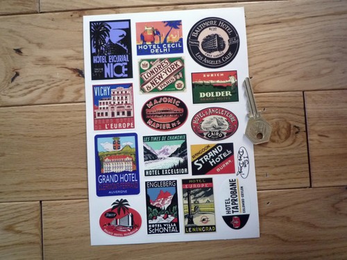 Vintage style luggage label - style,