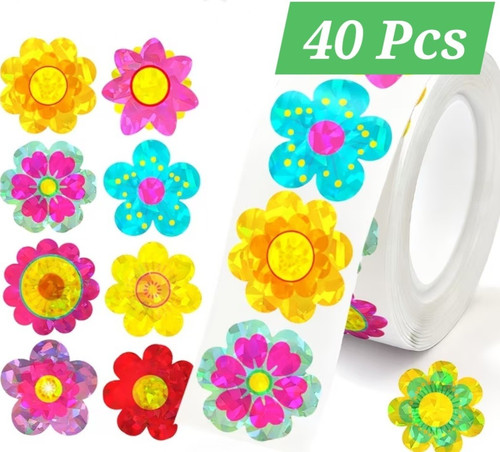 40x foil floral flower - floral,