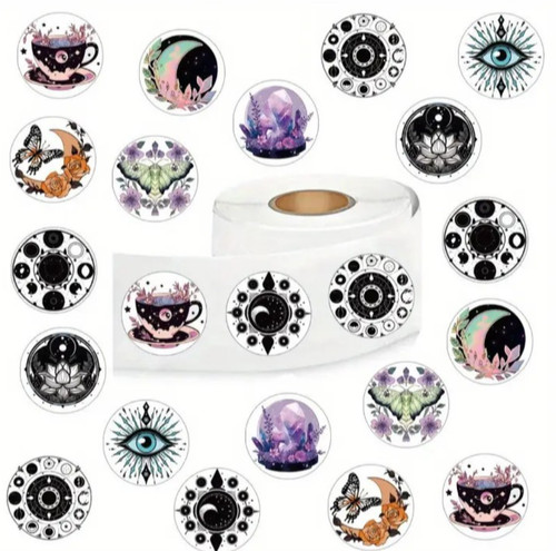 50x wicca witchcraft stickers - 50x,