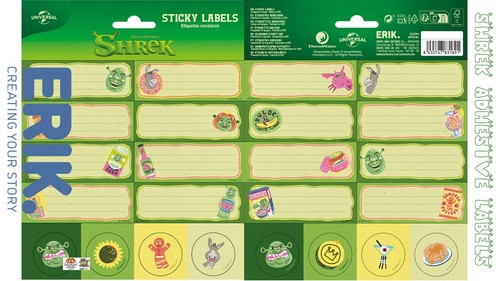 Shrek self adhesive - shrek, book